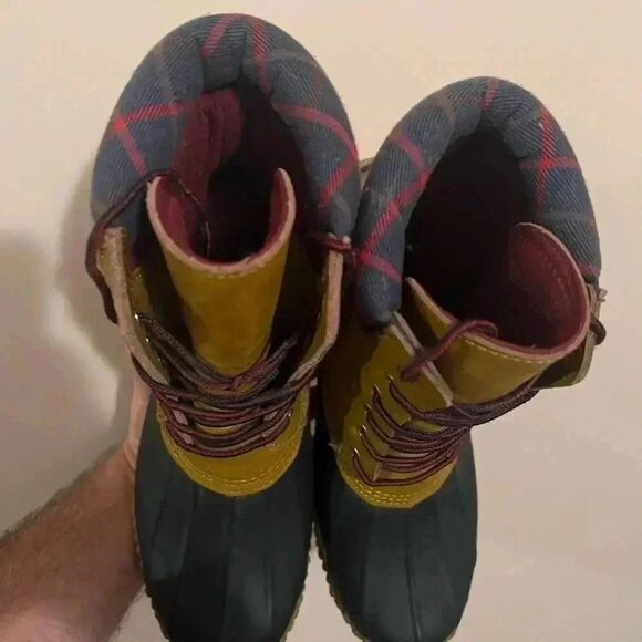 NEW Storm by Cougar ROGER Navy Tan Womens Waterproof Rain Boots - Picture 4 of 9